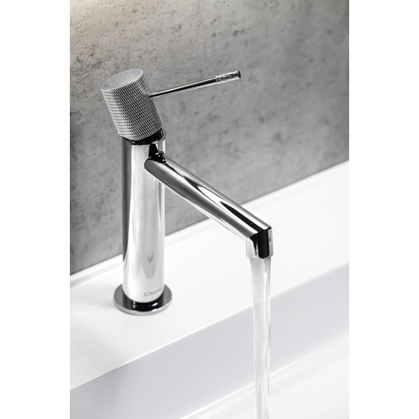 Stojánková umyvadlová baterie v leskle stříbrné barvě Solaris – Sapho-image-1