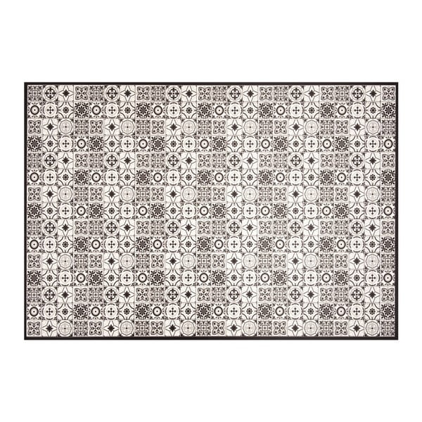 Černobílý vinylový koberec Zala Living Kaja,195 x 120 cm