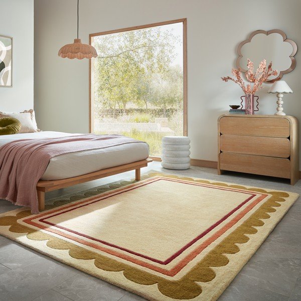 Ručně tkaný vlněný koberec v přírodní barvě 120x170 cm Lois – Flair Rugs-image-2