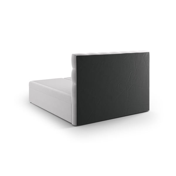Světle šedá boxspring postel s úložným prostorem 160x200 cm Bali – Cosmopolitan Design-image-2