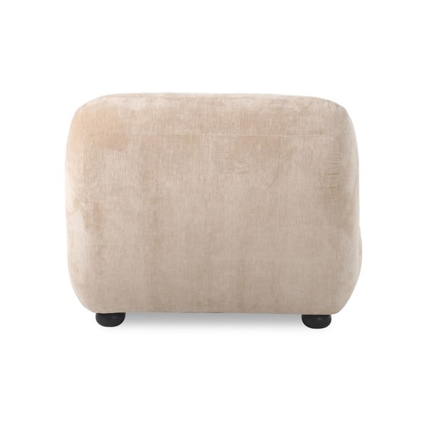 Béžové sametové křeslo Wyatt – Dutchbone-image-4