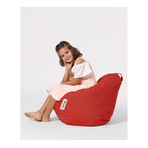 Červený dětský sedací vak Premium – Floriane Garden-image-1