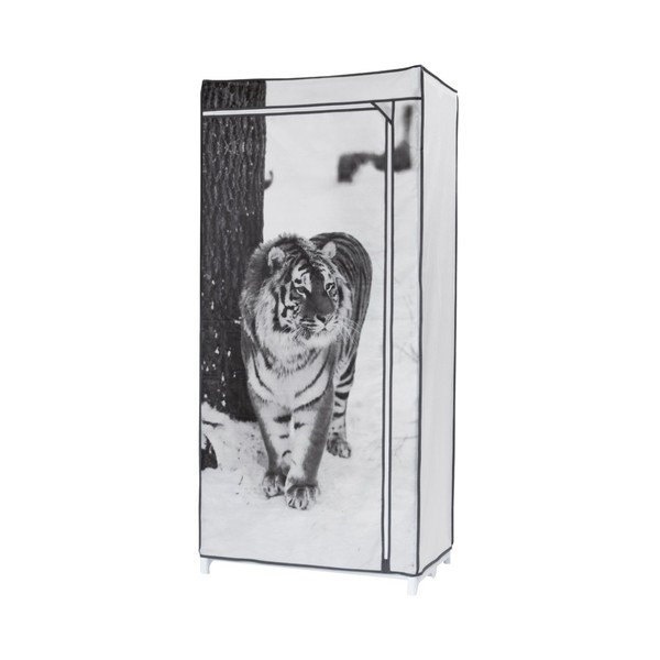 Textilní šatní skříň Compactor Tiger, výška 160 cm
