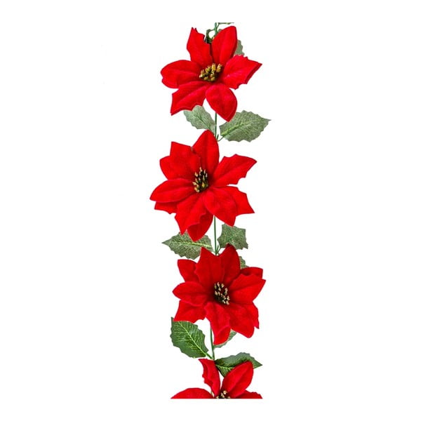 Vánoční girlanda 180 cm Poinsettia – Casa Selección-image-1