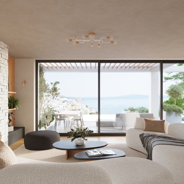 Stropní svítidlo v přírodní barvě 58x75 cm Dazzle – Sollux-image-3