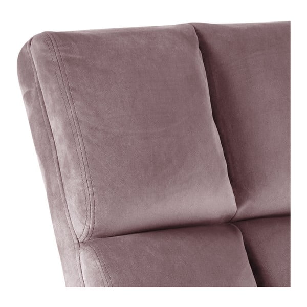 Růžové sametové křeslo Alba – Actona-image-4