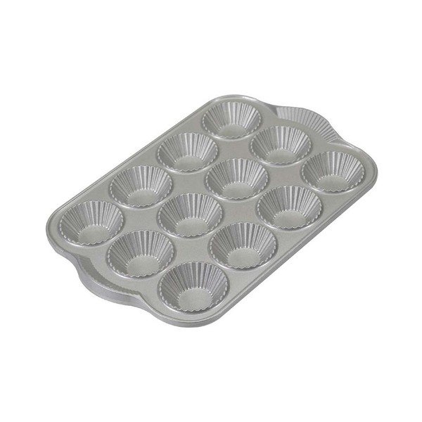 Forma na košíčky ve stříbrné barvě Nordic Ware
