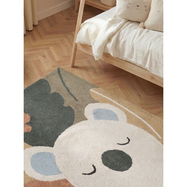 Krémový pratelný/ručně tkaný bavlněný dětský koberec 140x200 cm Snuggle Rio – Hanse Home-image-3