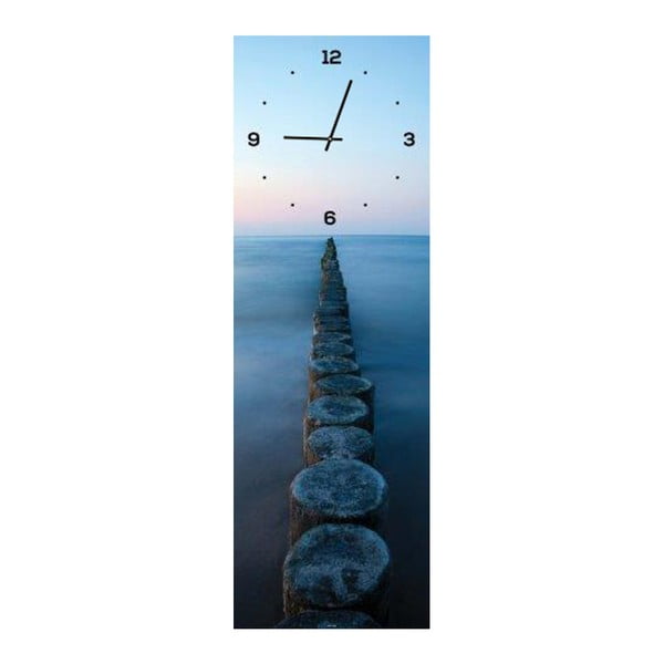 Skleněné hodiny DecoMalta Memories, 20 x 60 cm