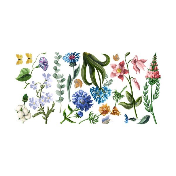 Sada samolepek na zeď Ambiance Wildflowers-image-1