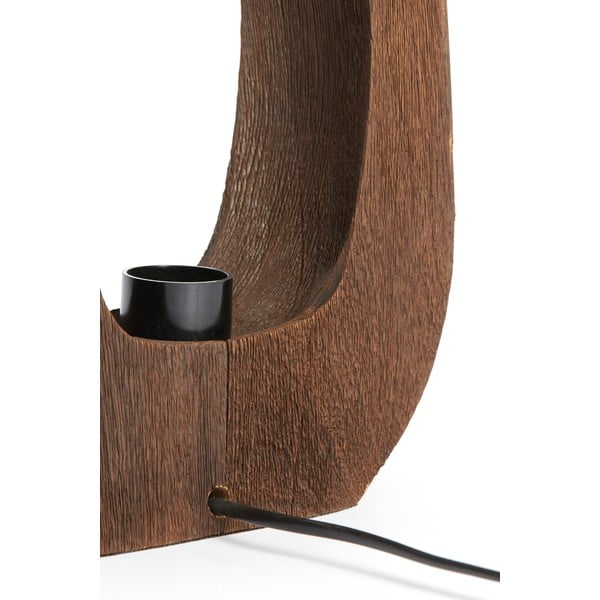 Hnědá stolní lampa (výška 30 cm) Kelafo – Light & Living-image-2