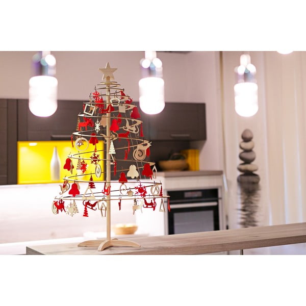Dřevěná hvězda na dekorativní vánoční stromek Spira Small-image-3