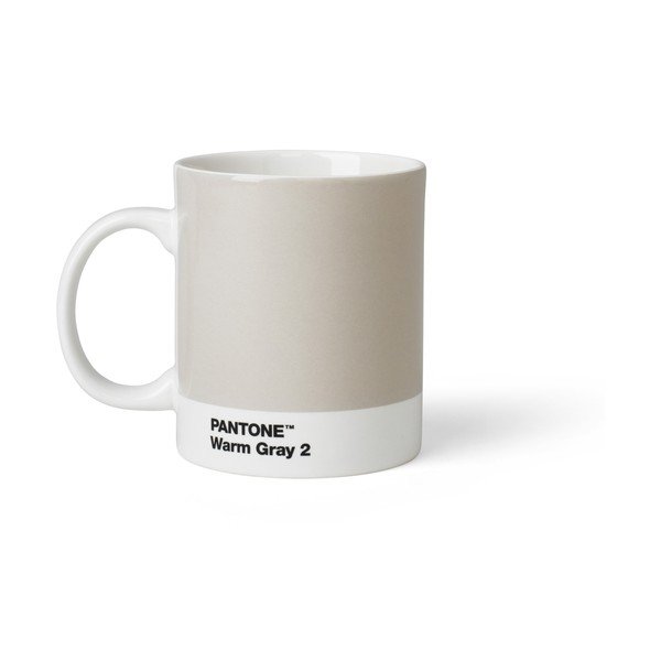 Světle šedý porcelánový hrnek 375 ml Warm Gray 2 – Pantone