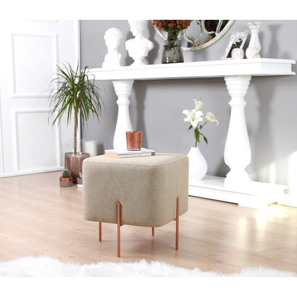 Béžový taburet Copper – Artie-image-2