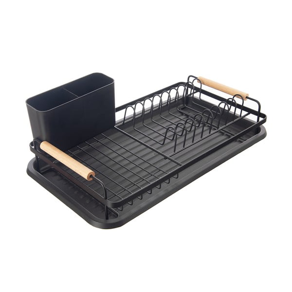 Černý kovový odkapávač 43x23,5 cm Radka – Orion-image-3