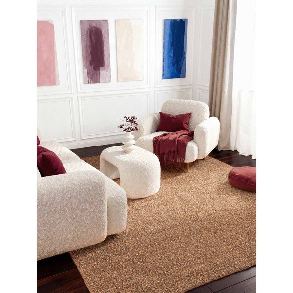 Béžový ručně tkaný koberec z materiálu bouclé 120x170 cm Notting Hill Portobello – Ted Baker-image-1