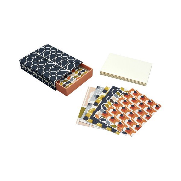 Dopisní sada 12 pohledů a obálek Orla Kiely-image-1