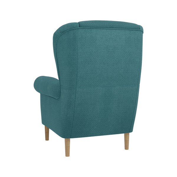 Tyrkysové křeslo ušák Swan – Ropez-image-2