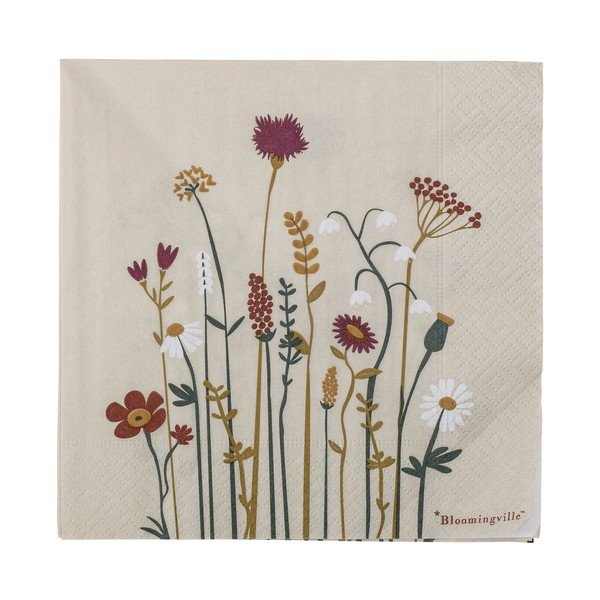 Papírové ubrousky v sadě 20 ks 33x33 cm Paige – Bloomingville