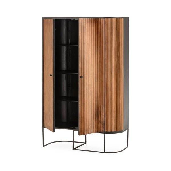 Komoda z mangového dřeva v přírodní barvě 100x165x40 cm Curve – MOME-image-2