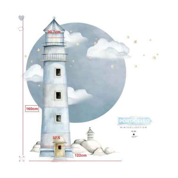 Nástěnná samolepka majáku Dekornik-image-2