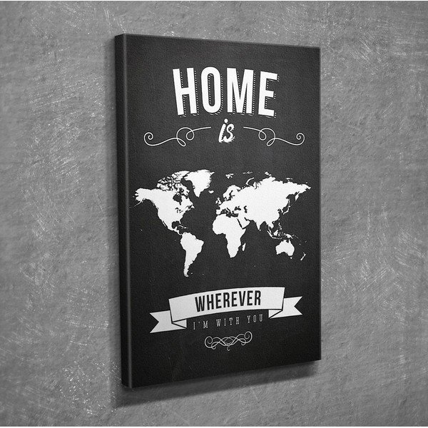 Nástěnný obraz na plátně Home, 30 x 40 cm-image-1