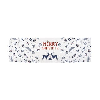 Vánoční bavlněný běhoun na stůl 140x40 cm Merry Blue Christmas - Butter Kings