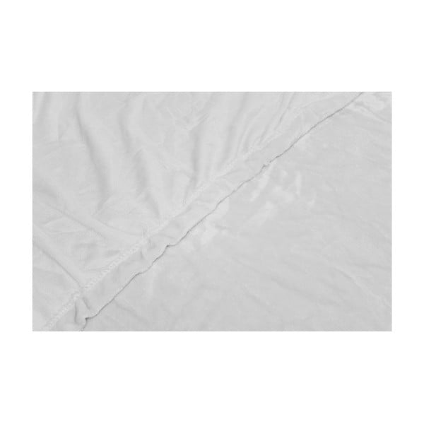 Bílé mikroplyšové prostěradlo My House, 180 x 200 cm-image-1