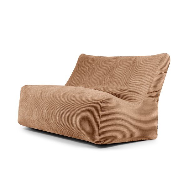 Hnědý manšestrový sedací vak Sofa Seat Lounge – SLOWDOWN