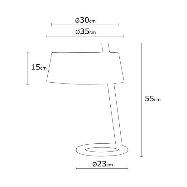 Krémová stolní lampa Homemania Decor Way Surf-image-2