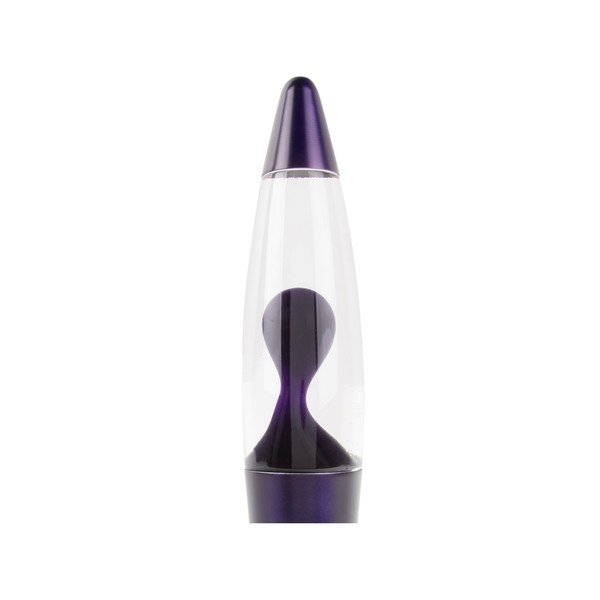 Fialová skleněná lávová lampa (výška 35,5 cm) Funky Rocket Lava – Leitmotiv-image-3