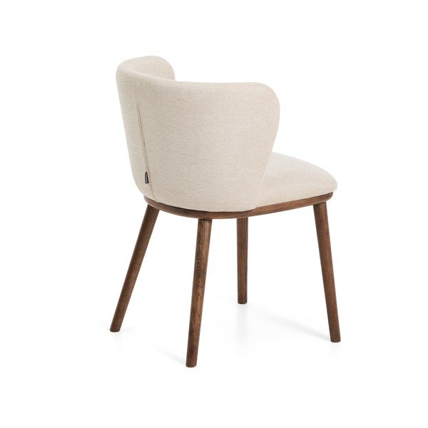 Béžové čalouněné jídelní křeslo Ciselia – Kave Home-image-4