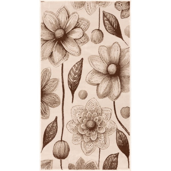Béžový dětský koberec 80x150 cm Daisies Dark Beige – FD
