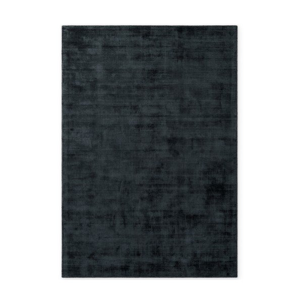 Černý ručně tkaný koberec z viskózy 80x150 cm Noemi – Vikosa