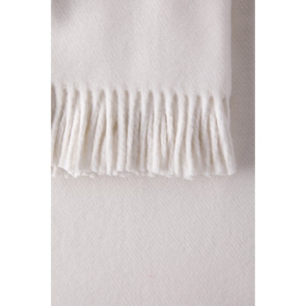 Krémový pléd s podílem bavlny Euromant Basics, 140 x 180 cm-image-2