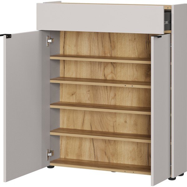 Krémová matná skříňka 83x99x22 cm Ameca – Germania-image-3