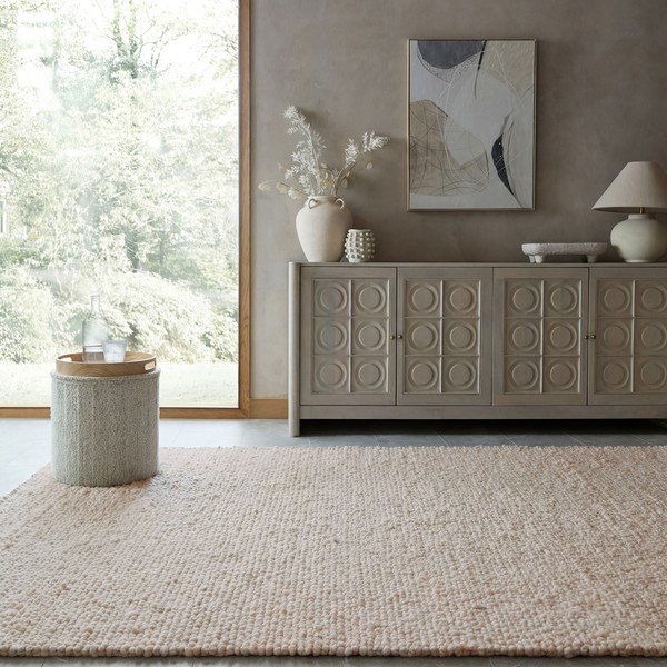 Krémový ručně tkaný koberec 200x290 cm Finley – Flair Rugs-image-1