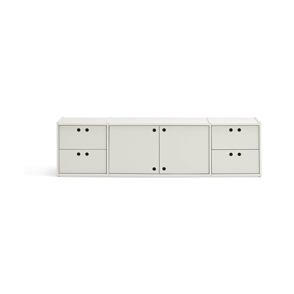Krémový TV stolek 157x42x40 cm Wally – Teulat