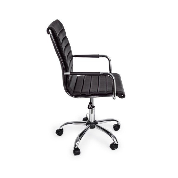 Černá kancelářská židle z imitace kůže Perth – Yes Everyday-image-3