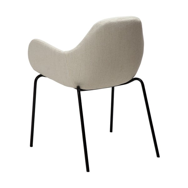 Krémové křeslo z textilie bouclé Zimmer – DAN-FORM Denmark-image-3