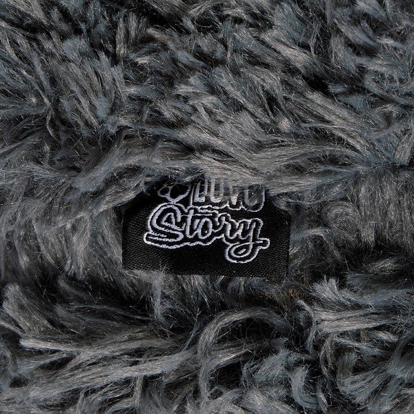 Tmavě šedý pelíšek pro psa ø 95 cm – Love Story-image-3