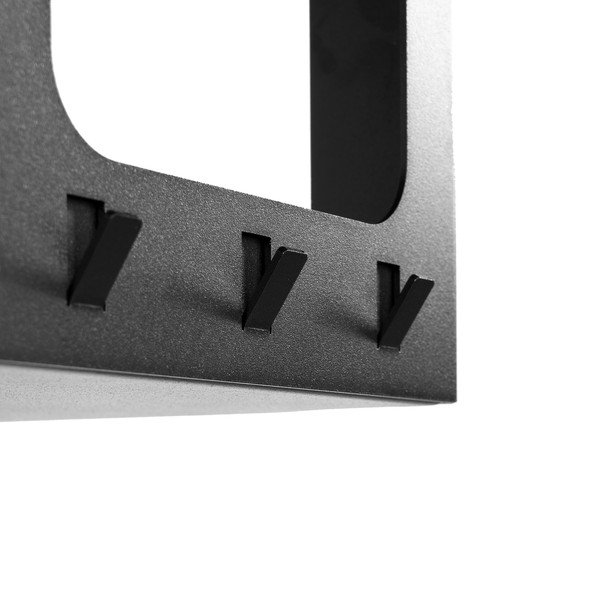 Černý ocelový nástěnný věšák s poličkou 100 cm Luno Small – Spinder Design-image-4