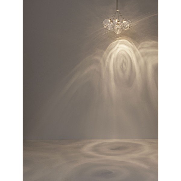 Skleněné LED stmívatelné závěsné svítidlo v mosazné barvě ø 42 cm Blazik – Nova Luce-image-3