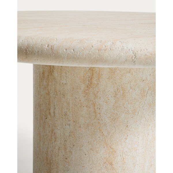 Betonový kulatý zahradní jídelní stůl ø 122 cm Drasi – Kave Home-image-4