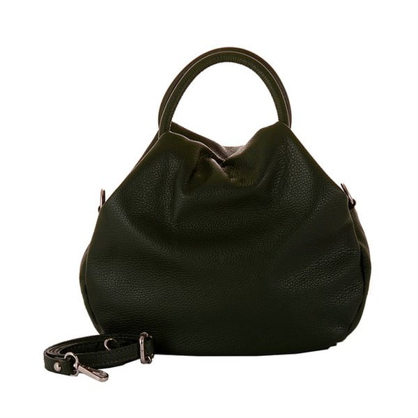 Tmavě zelená kabelka z pravé kůže Andrea Cardone Dolcezza