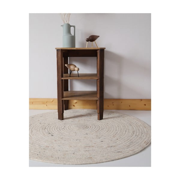 Krémový dětský koberec ø 140 cm Neethu Avoine – Nattiot-image-2