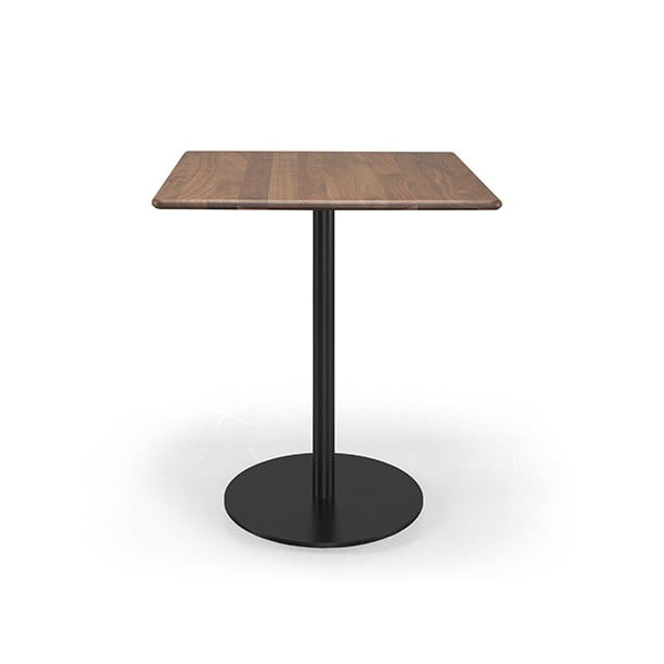 Kavárenský stolek s deskou z ořechového dřeva Wewood - Portuguese Joinery Bistrô, 70 x 70 cm