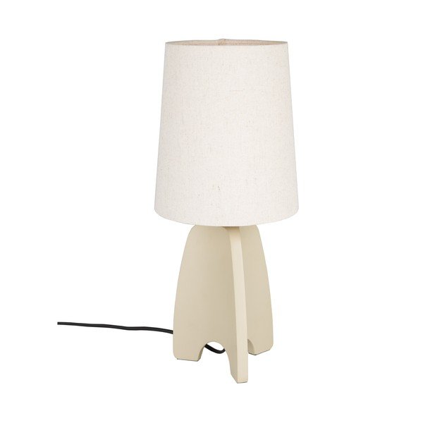 Béžová betonová stolní lampa s textilním stínidlem (výška 45 cm) Saba – Zuiver
