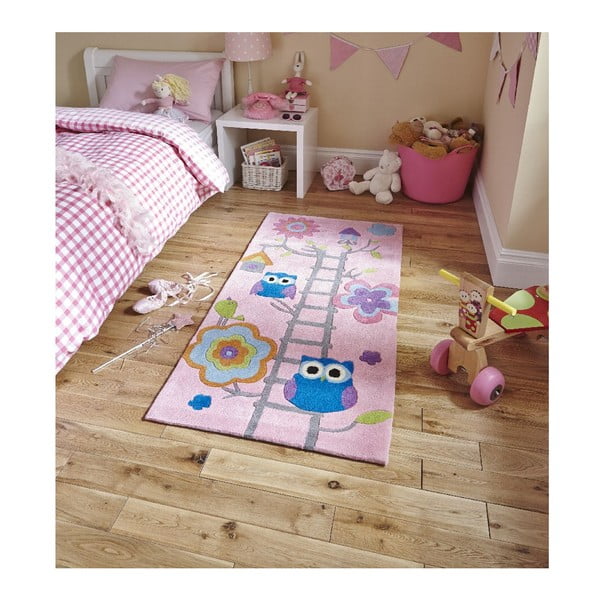 Dětský koberec Think Rugs Hong Kong Kiddo Pinkie, 70 x 140 cm-image-1