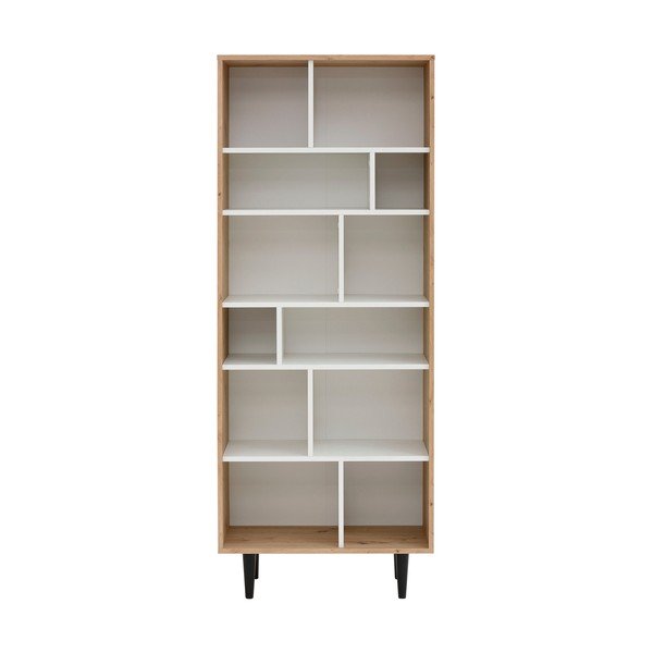 Bílá knihovna v dekoru dubu 70x176 cm Legro - Støraa